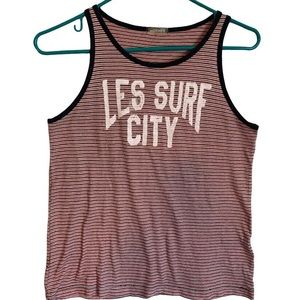 MOTHER-les surf city  tank top